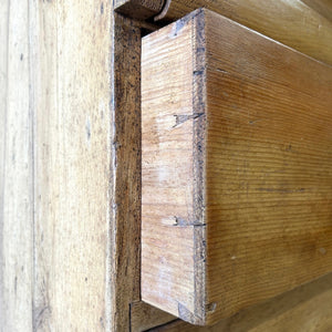 An English Pine Chest of Drawers with Gallery c1880