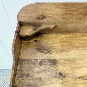 An English Pine Chest of Drawers with Gallery c1880