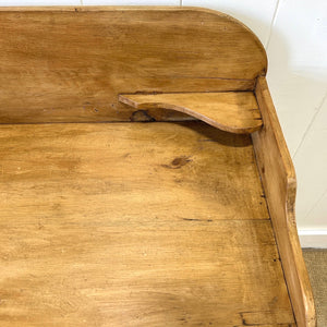 An English Pine Chest of Drawers with Gallery c1880