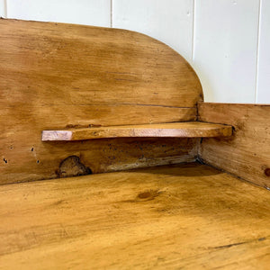 An English Pine Chest of Drawers with Gallery c1880