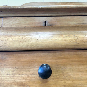 An English Pine Chest of Drawers with Gallery c1880