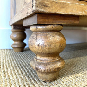 An English Pine Chest of Drawers with Gallery c1880