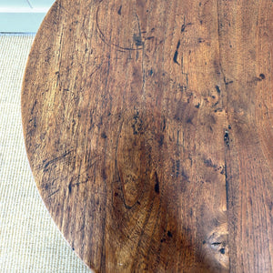 An Antique English Country Oak Folding Occasional Table