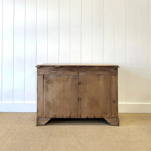 An Antique English Pine Chest of Drawers Dresser c1890