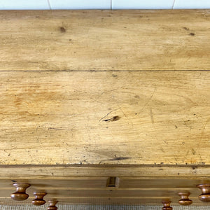 An Antique English Pine Chest of Drawers Dresser c1890