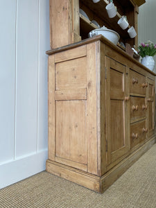 A Large 19th Century Pine Welsh Dresser or Cupboard