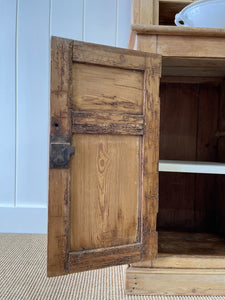 A Large 19th Century Pine Welsh Dresser or Cupboard