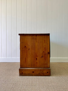 Antique English Pine Pedestal Desk c1890