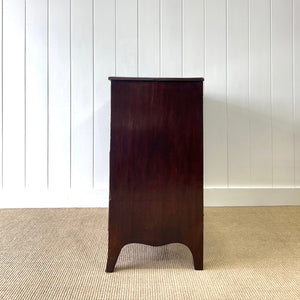 A English Mahogany Chest of Drawers with Oval Brass Hardware