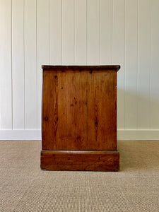 Antique English Pine Pedestal Desk c1890