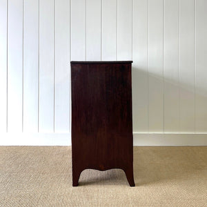 A English Mahogany Chest of Drawers with Oval Brass Hardware