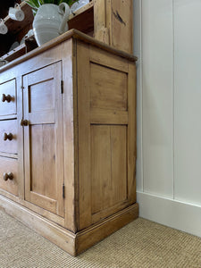 A Large 19th Century Pine Welsh Dresser or Cupboard