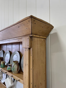 A Large 19th Century Pine Welsh Dresser or Cupboard