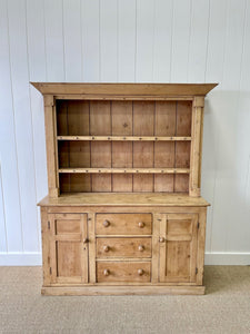 A Large 19th Century Pine Welsh Dresser or Cupboard