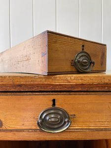 Antique English Pine Pedestal Desk c1890