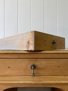 Antique English Pine Pedestal Desk c1890