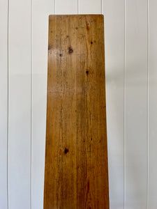 An Antique English Country Pine Bench 7.5 Feet Long