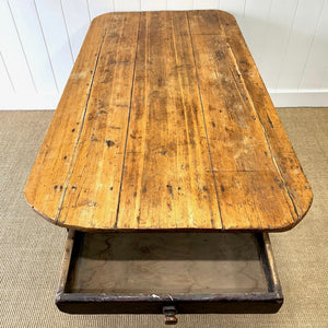 An Antique English Country 6ft Dining Table