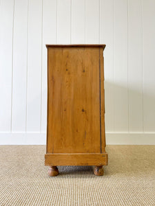 A Diminutive English Pine Cupboard or Sideboard c1870