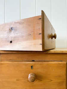 A Diminutive English Pine Cupboard or Sideboard c1870