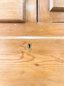 A Diminutive English Pine Cupboard or Sideboard c1870