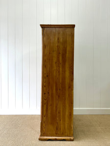 A Pine Wardrobe or Linen Press c1890