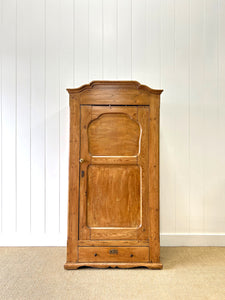 A Pine Wardrobe or Linen Press c1890