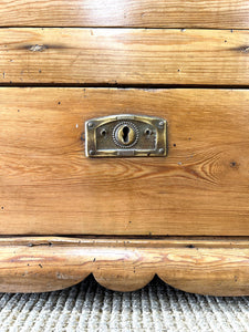 A Pine Wardrobe or Linen Press c1890