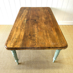 An English Country Pine Waxed 5.5ft Dining Farmhouse Table