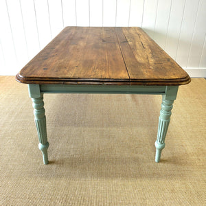 An English Country Pine Waxed 5.5ft Dining Farmhouse Table