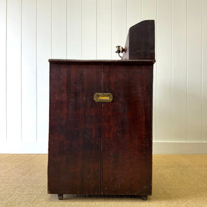 An English 19thC Pine Rent Collector's Desk