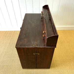 An English 19thC Pine Rent Collector's Desk