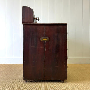 An English 19thC Pine Rent Collector's Desk