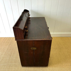 An English 19thC Pine Rent Collector's Desk