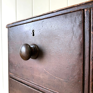 An English 19thC Pine Rent Collector's Desk