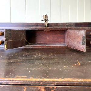 An English 19thC Pine Rent Collector's Desk