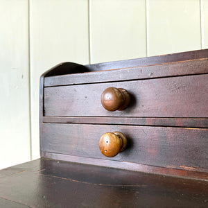 An English 19thC Pine Rent Collector's Desk