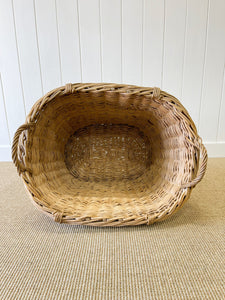 A Large Antique French Harvest Basket