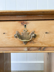 Antique English Pine Pedestal Desk c1890