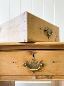 Antique English Pine Pedestal Desk c1890