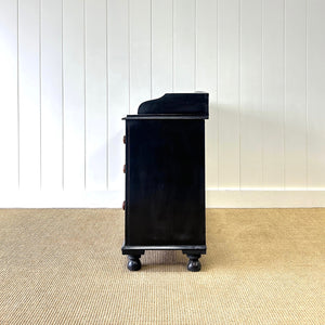 An Ebonized English Pine Chest of Drawers Dresser c1890