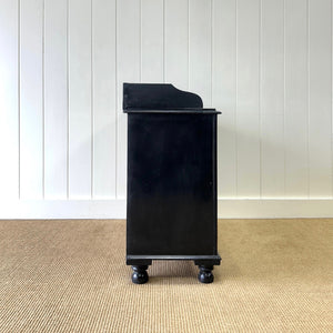 An Ebonized English Pine Chest of Drawers Dresser c1890