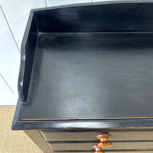 An Ebonized English Pine Chest of Drawers Dresser c1890