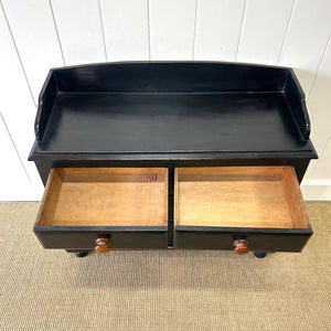 An Ebonized English Pine Chest of Drawers Dresser c1890