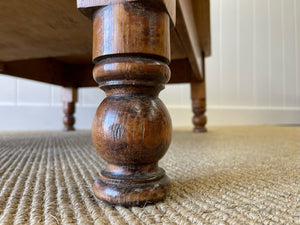 Antique English Country Pine Coffee Table c1890