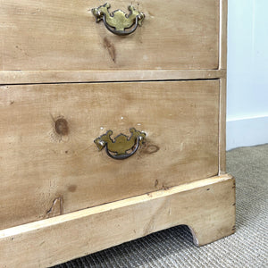 A Large 19th Century English Pine Linen Press Cupboard