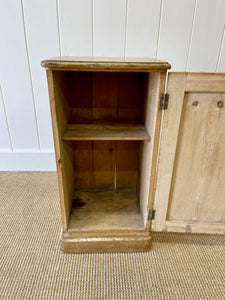 A Charming English Pine Nightstand c1890