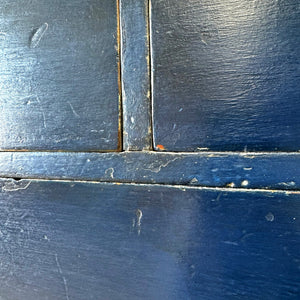 A Navy or Denim Blue English Pine Chest of Drawers Dresser c1890