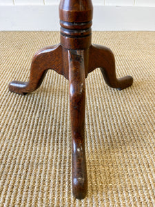 A Delicate English Mahogany Candlestick Table c1850