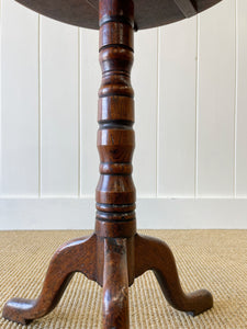 A Delicate English Mahogany Candlestick Table c1850